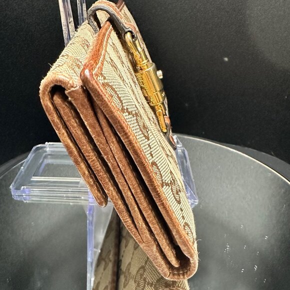 Gucci Jackie Monogram Horsebit Canvas Long Wallet - EUC - Picture 6 of 11